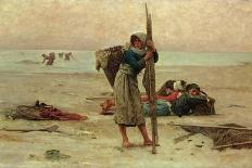 Oyster Catching, 1884-Pierre Celestin Billet-Framed Stretched Canvas