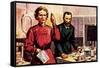 Pierre Curie and Marie Curie-McConnell-Framed Stretched Canvas