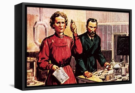 Pierre Curie and Marie Curie-McConnell-Framed Stretched Canvas