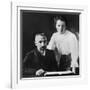 Pierre Curie and Marie Sklodowska Curie (1867-1934), C. 1903-null-Framed Photo