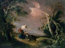 Stormy Landscape, C.1800-Pierre de Glimes-Stretched Canvas