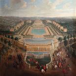 View of the Palace of Versailles from the Place D'Armes in 1722-Pierre-Denis Martin II-Giclee Print