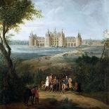 General View of the Chateau and Gardens at Marly, around 1724-Pierre-Denis Martin II-Laminated Giclee Print
