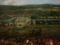 General View of the Chateau and Gardens at Marly, around 1724-Pierre-Denis Martin II-Framed Giclee Print