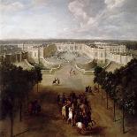 View of the Palace of Versailles from the Place D'Armes in 1722-Pierre-Denis Martin II-Giclee Print