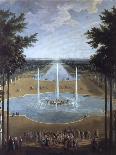 Gardens of Grand Trianon in Versailles. Child King Louis XV on Horseback-Pierre Denis Martin-Art Print