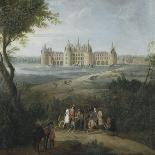 Gardens of Grand Trianon in Versailles. Child King Louis XV on Horseback-Pierre Denis Martin-Stretched Canvas