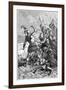 Pierre Du Terrail Defending the Bridge at Garigliano, Italy, 1898-Barbant-Framed Giclee Print