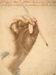Right Hand of Artemisia Gentileschi Holding a Brush-Pierre Dumonstier II-Laminated Art Print