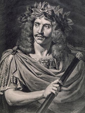 Moliere Plays Caesar in the Death of Pompey
