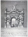 Triumphal Arch on the West End of Westminster Hall, London, 1727-Pierre Fourdrinier-Giclee Print