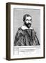 Pierre Gassendi, French Philosopher, Scientist, Astronomer, and Mathematician, 17th Century-Claude Mellan-Framed Giclee Print