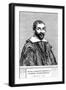 Pierre Gassendi, French Philosopher, Scientist, Astronomer, and Mathematician, 17th Century-Claude Mellan-Framed Giclee Print