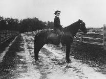 Amy and Julia Du Pont with their Pony Driven Buggy-Pierre Gentieu-Giclee Print