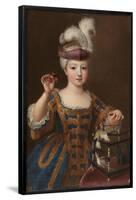 Pierre Gobert / 'Girl with a Bird Cage'. Ca. 1712. Oil on canvas.-PIERRE GOBERT-Framed Poster