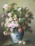 Still Life of Roses-Pierre Gontier-Framed Stretched Canvas