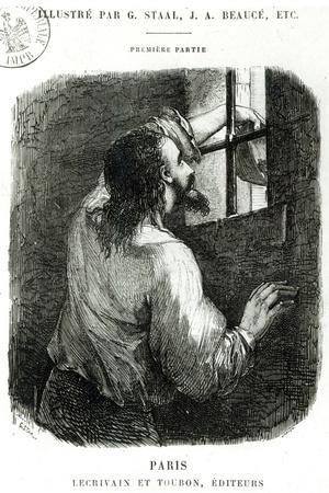 Edmond Dantes Imprisoned in the Chateau D'If, The Count of Monte Cristo by Alexandre Dumas