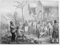 Un Marche D'Esclaves a Surinam, Engraved by Madou, 1839-Pierre J. Benoit-Mounted Giclee Print