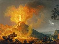 Eruption of Vesuvius, 1770S-Pierre-Jacques Volaire-Stretched Canvas