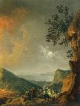 Eruption of Vesuvius, 1770S-Pierre-Jacques Volaire-Stretched Canvas