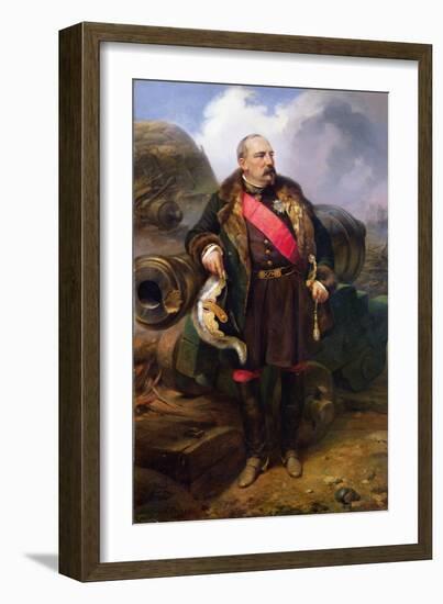 Pierre-Joseph-Francois Grove (1810-61), 1857 (Oil on Canvas)-Horace Vernet-Framed Giclee Print