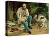 Pierre-Joseph Proudhon and His Children, 1863-Gustave Courbet-Stretched Canvas