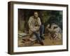 Pierre Joseph Proudhon and His Children in 1853, 1865-Gustave Courbet-Framed Giclee Print