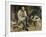 Pierre-Joseph Proudhon et ses enfants en 1853-Gustave Courbet-Framed Giclee Print