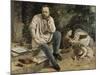 Pierre-Joseph Proudhon et ses enfants en 1853-Gustave Courbet-Mounted Giclee Print