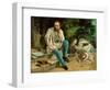 Pierre-Joseph Proudhon et ses enfants en 1863 - Pierre-Joseph Proudhon and his children, 1863.-Gustave Courbet-Framed Giclee Print