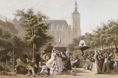 Le marché aux fleurs.-Pierre Julien Gilbert-Giclee Print