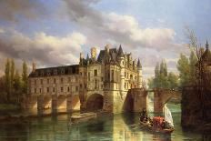 Le Chateau De Chenonceau, 1843-Pierre Justin Ouvrie-Giclee Print