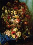 Still Life of Flowers on a Ledge with Birds Nest, 1884-Pierre-Louis de Coninck-Giclee Print