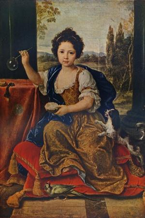 Louise Marie Anne de Bourbon, (1674-1681), illegitimate daughter of Louis XIV, c1680, (1911)