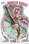 1962 Moulin Rouge cancan rose-Pierre Okley-Framed Stretched Canvas