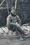 An Eskimo resting on his sledge, 1912-Pierre Petit-Photographic Print