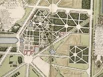 Recueil des "Plans des châteaux et parcs de Versailles, Trianon et Marly vers 1732" ; Relié aux-Pierre Prieur-Framed Giclee Print