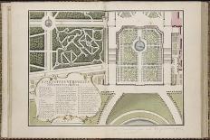 Recueil des "Plans des châteaux et parcs de Versailles, Trianon et Marly vers 1732" ; Relié aux-Pierre Prieur-Mounted Giclee Print