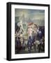 Pierre Puget Showing His Statue of the Milo of Croton to Louis XV, Versailles, 1832-Eugene Devéria-Framed Giclee Print