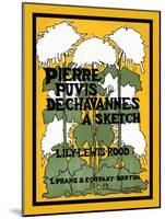 Pierre Puvis De Chavannes, a Sketch, Lily Lewis Rood-Ethel Reed-Mounted Art Print