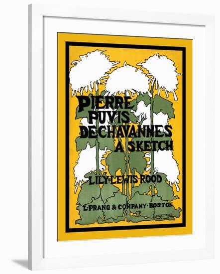 Pierre Puvis De Chavannes, a Sketch, Lily Lewis Rood-Ethel Reed-Framed Art Print