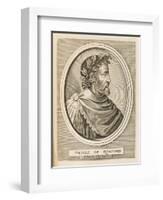 Pierre Ronsard French Poet-Nicolas de Larmessin-Framed Art Print