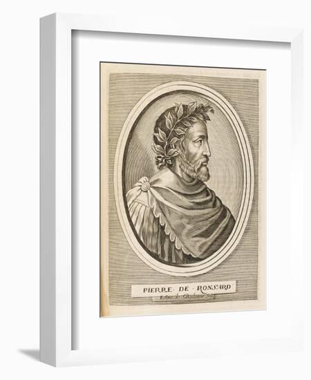 Pierre Ronsard French Poet-Nicolas de Larmessin-Framed Art Print