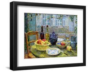 Pierre's Table, 1920-Henri Eugene Augustin Le Sidaner-Framed Giclee Print