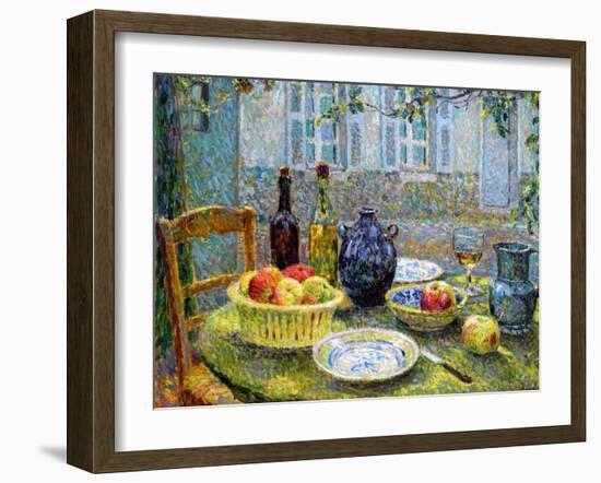 Pierre's Table, 1920-Henri Eugene Augustin Le Sidaner-Framed Giclee Print