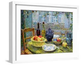 Pierre's Table, 1920-Henri Eugene Augustin Le Sidaner-Framed Giclee Print