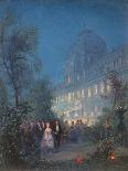Festival at Night at the Tuileries June 10, 1867-Pierre Tetar Van Elven-Mounted Giclee Print