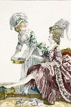 Lady Pulling Up Her Stocking, Engraved by Le Beau, Plate No.1-Pierre Thomas Le Clerc-Giclee Print