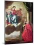 Pierre Tullier before the Virgin and Child and St. Stephen (Oil on Canvas)-Jacques Blanchard-Mounted Giclee Print