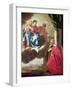 Pierre Tullier before the Virgin and Child and St. Stephen (Oil on Canvas)-Jacques Blanchard-Framed Giclee Print
